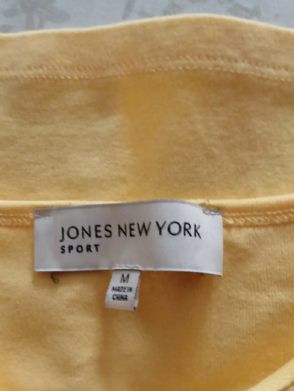 Jones New York Yellow Knit Top Size M - Picture 5 of 6